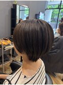 ダークパープル/ナチュラルショート/ミルクブラウン/夏/鎌取