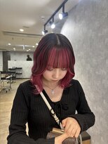 ルル(Lulu) インナーカラーピンクボブスタイル