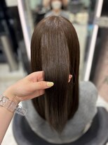 パーマ落としラボ アピッシュ 銀座(apish) パーマ落とし自然なストレート髪質改善カット
