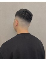 バーバーショップ ヘアーレストホーム(Barber Shop HAIR REST HOME)&nbsp;メンズツーブロラフボディパーマ束感カラーかき上げ20代30代