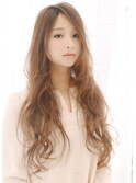 大人かわいいロングウェーブ