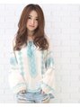 ピースオブヘアー(PEACE of hair) 外国人風カラー×ゆるふわパーマでフェミニンスタイルに☆