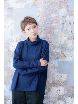 ネオリーブアイム 横浜西口店(Neolive aim) 外国人風ニュアンスベリーショートグレージュスポンテニアス