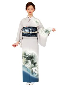 ゲッカビジン(GEKKABIJIN) レンタル訪問着AS70 54000円《東京着物レンタル六本木月下美人》