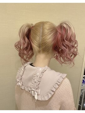 セットサロンフレア ヘアセット/ボブルフ/ショコラベージュ/カール/ベビーバング