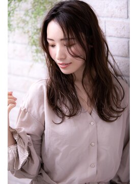 ヘアーアートシフォン 池袋西口店(Hair art chiffon) 濡れ髪ラべージュ抜け感ハイライトカラーくびれヘアアンニュイ