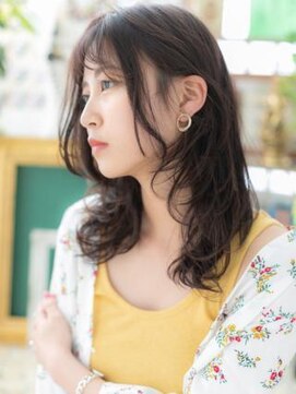 カバーヘア ブリス 大宮西口(COVER HAIR bliss) バレイヤージュ抜け感くせ毛風くびれカールa大宮20代30代40代!