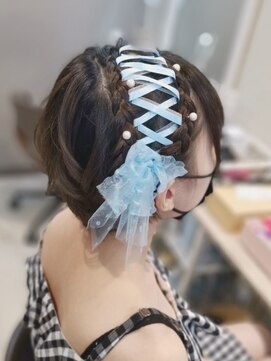 ヘアセットサロン ミント(Hair set salon MINT) レースアップアップスタイル