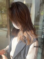 ケイス(KEIS) フリンジレイヤー　rich brown