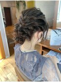 結婚式お呼ばれヘア♪シニヨン/ヘアセット/ハイライト/アレンジ