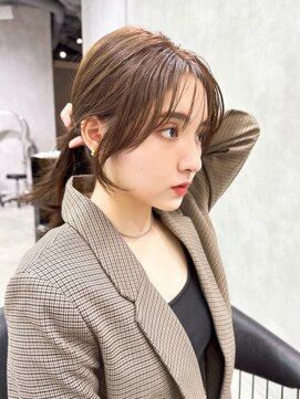 シティ(CITY) 2wayバング 流れる顔周り 韓国ヘア くびれヘア レイヤーカット