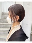 大人のナチュラルおしゃれショート！極細ハイライトカラー
