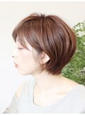 【 I. 】30代からの襟足すっきり前下がりショートボブ 川口