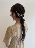 stylist大山   大人気!編みおろし  お呼ばれset