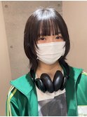 韓国風ヘア/姫カット/ベージュカラー/レイヤーカット