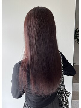 アイズム(I’sm) パープルブラウン×ピンクイヤリングカラー / ブリーチなし