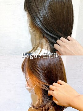 ローグ ヘアー 金町店(Rogue HAIR) ローグ金町《沙月》　暖色イヤリングカラー(インナーカラー)