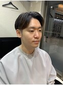 ショート/センターパート/30代/田町/床屋/理容室/ビジネスマン