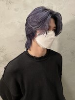 ノラギンザユー(NORA GINZA/U)&nbsp;メンズカットブリーチカラーデザインカラーラベンダーグレー