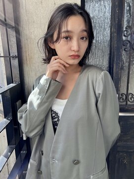 ミンクス渋谷スマートサロン(MINX shibuya smart salon) 魅力倍増カール シアーカラー ショート 姫カット ダークアッシュ