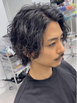 フィフス 名駅(fifth) 波巻きパーマ波巻きスパイラルパーマツイストパーマメンズヘア■