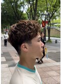 強めショートパーマ