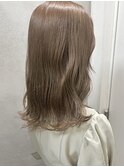 こなれミディ大人かわいいミルクティーベージュ