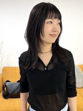 ノウハウ タニマチ(KNOWHOW tanimachi) ロングレイヤー◎ウルフレイヤー/暗髪カラー/顔周りレイヤー