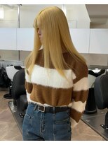 ラナンバイシダ(ranan by sida)&nbsp;ブロンドヘア10代20代ロングヘア艶髪ケアブリーチ