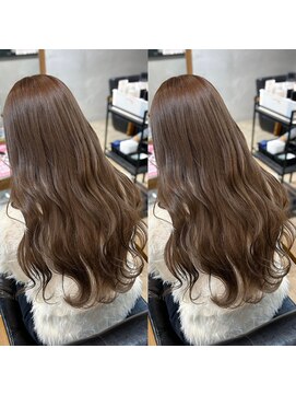 シー.(SHE.) 【SHE.】透け感/ミルキー/ベージュ/ブラウン/ブリーチなしカラー