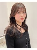 セミロングヘア*フェイスレイヤーカット*顔周りカット*髪質改善