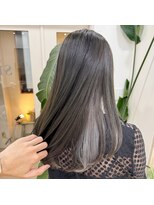 アオ 岡野 横浜(a-o) 【安藤貴志】ダークグレーxホワイトプラチナ＊