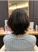 大人可愛いひし形ボブ