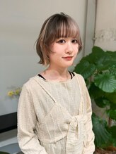 クリアーオブヘアー 栄南店(CLEAR of hair) デザインカラー×ボブウルフ/RIHO