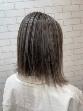 テーラヘアー 草加店(TELAHAIR) 【ハイライトで作るホワイトミルクティー】TELA HAIR