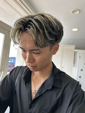 ハピネス 泊店(happiness) 金メッシュセンターパート