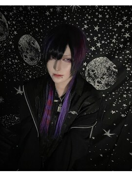 トーキョー オタクヘアー(TOKYO OTAKU HAIR) パープル レッド / デザインカラー/ロングウルフ