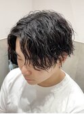 縦落ちスパイラル【メンズ/パーマ/眉毛/沖縄市/美里】