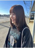顔まわりレイヤー×艶カラー