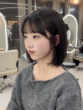 アイドットプラスサッポロ 札幌(i.+SAPPORO) 透けバング×ミニボブ今っぽナチュラル可愛い