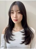 ハイレイヤー/ブラウングレージュカラー