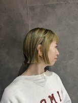 ペニー(PENNY) デザインカラー(ブリーチ履歴2回)+カット