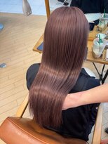 ユニ バイ マグ 長野店(Uni.by Mag)&nbsp;"ピンクカラー" 透明感ブリーチなしピンク