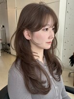 アンカーバイナチュラル(anchor by natural)&nbsp;韓国風/レイヤー/前髪カット/オリーブ/透明感/ハッシュカット