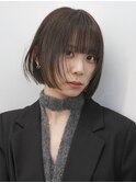 天神 ボブ ブリーチなしダブルカラー