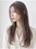 レイヤーカット/ブリーチなしWカラー/髪質改善