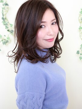 オーガニックサロン フェイス 梅田店(organic salon face) ダークカラーでほんのりブランジュ大人セクシー