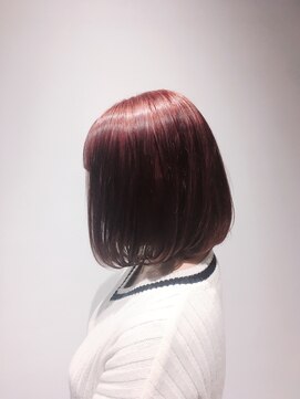 アディクト 綾瀬(ADDICT) 【ADDICT_YuuYa】ボルドーピンク_大人かわいい_丸みあるボブ