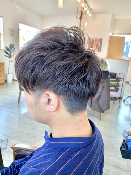 オレンジ(orange) 【orange大分賀来】メンズツーブロックマッシュスタイル