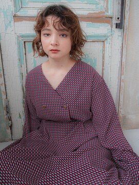 サニーデイ 横浜戸部店(SUNNY DAY) 前下がりカーリーボブ